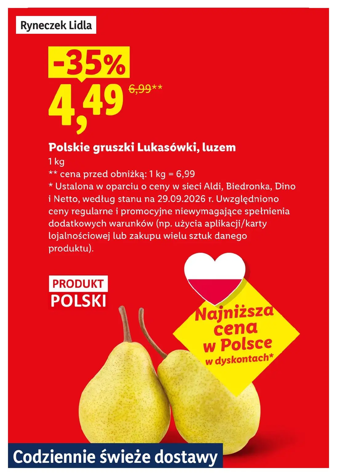 Lidl gazetka, strona 4 z 30 — Polskie gruszki Lukasówki, luzem