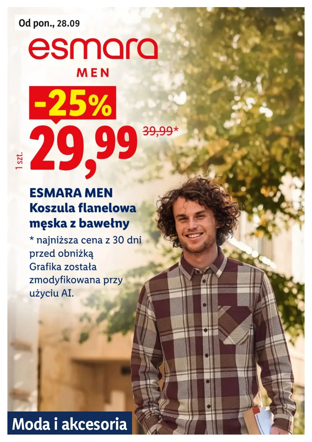 Lidl gazetka, strona 11 z 30 — ESMARA MEN Koszula flanelowa męska z bawełny