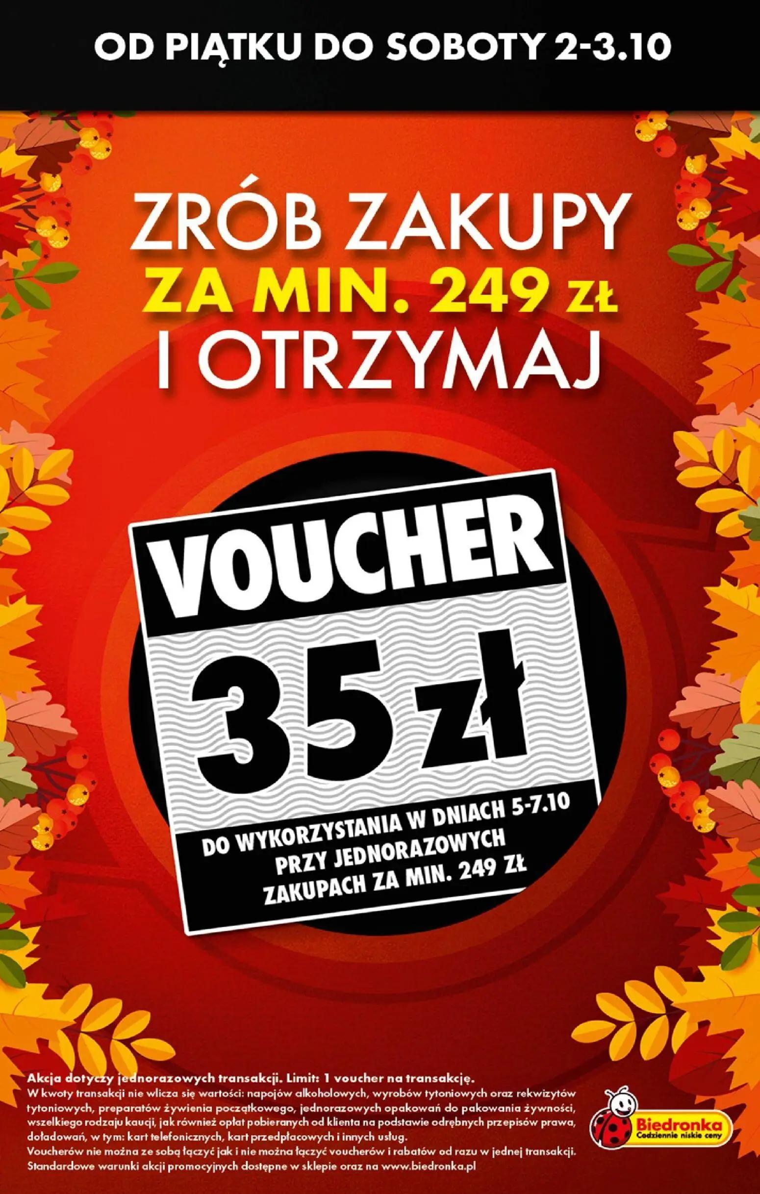 Biedronka gazetka, strona 3 z 3 — VOUCHER