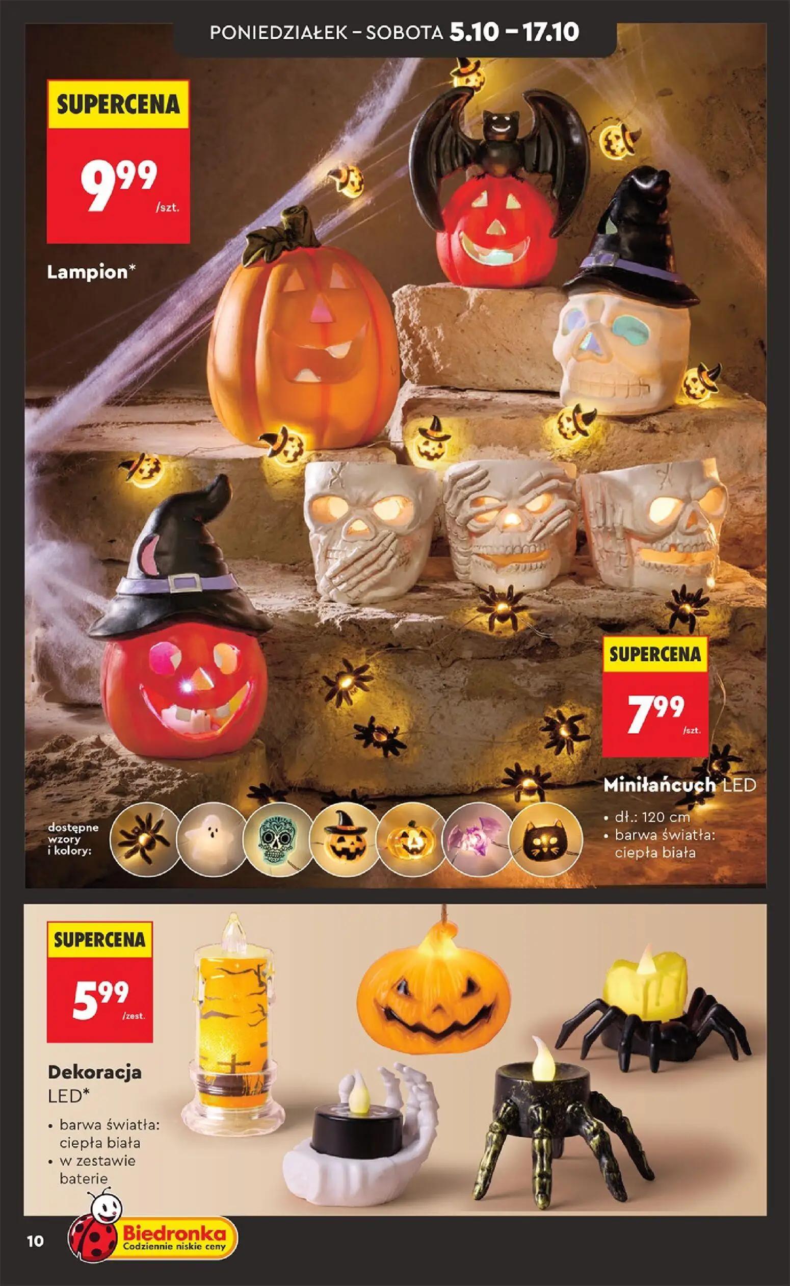 Biedronka gazetka, strona 10 z 44 — Lampion*, Miniłańcuch LED, Dekoracja LED*