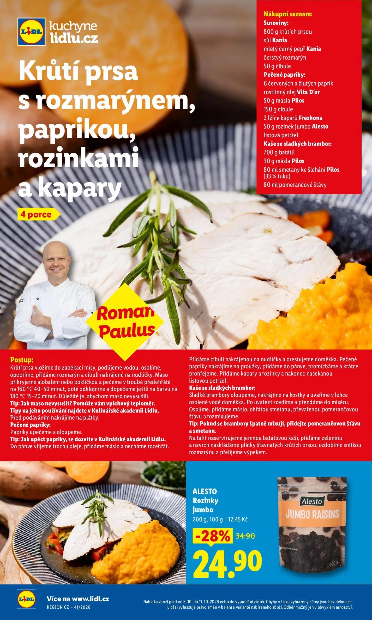 Lidl leták, strana 20 z 52 — ALESTO Rozinky jumbo
