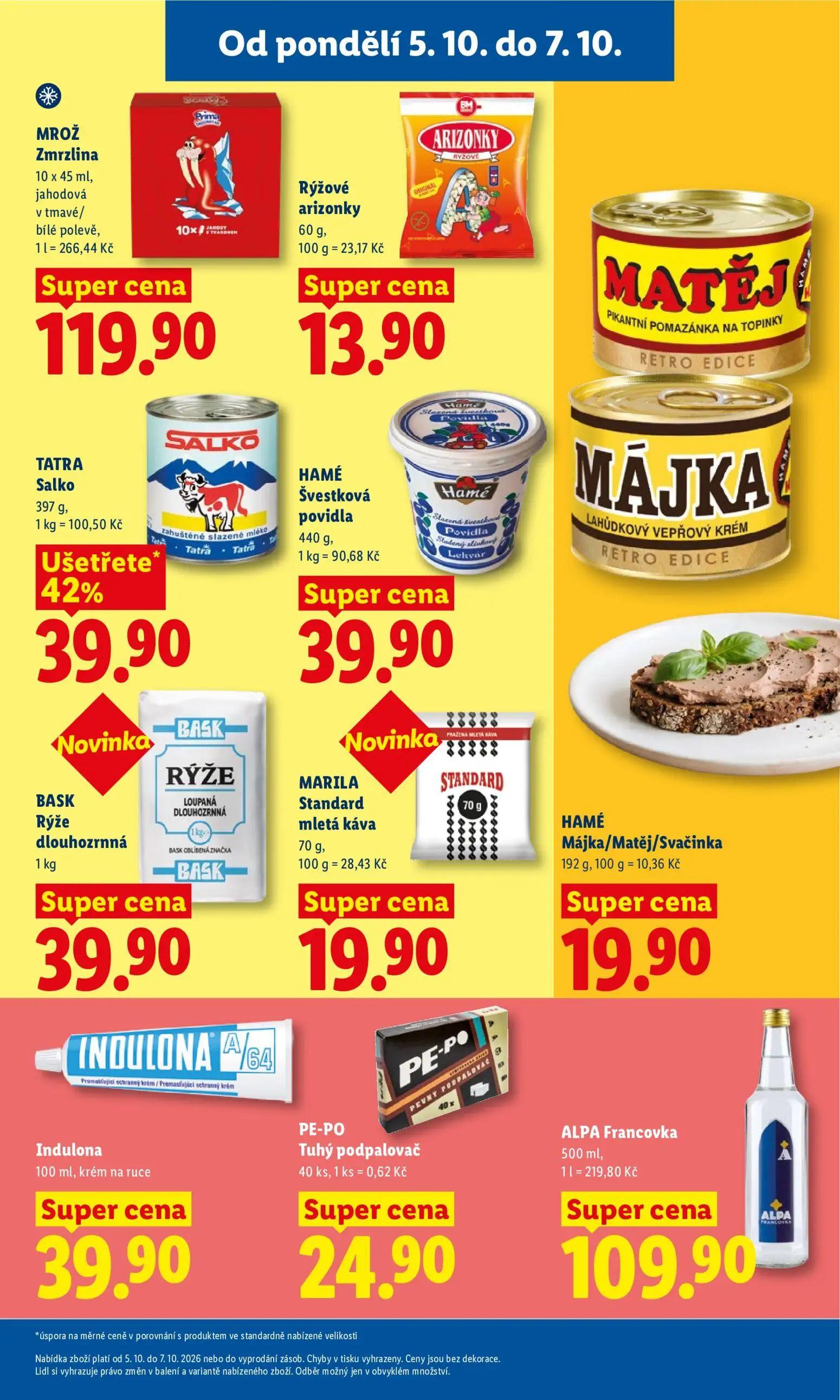 Lidl leták, strana 25 z 53 — TATRA Salko, MROŽ Zmrzlina, Rýžové arizonky