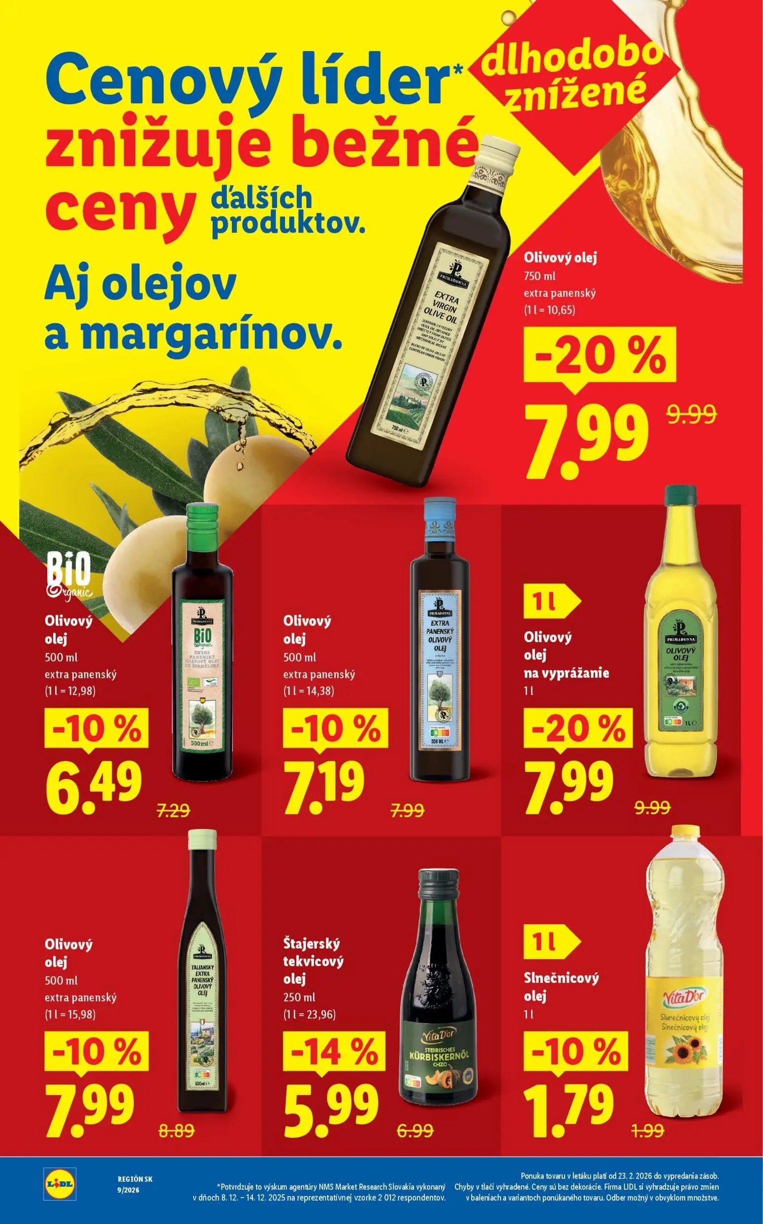 Lidl leták, strana 24 z 27 — Olivový olej extra panenský, Olivový olej na vyprážanie, Štajerský tekvicový olej