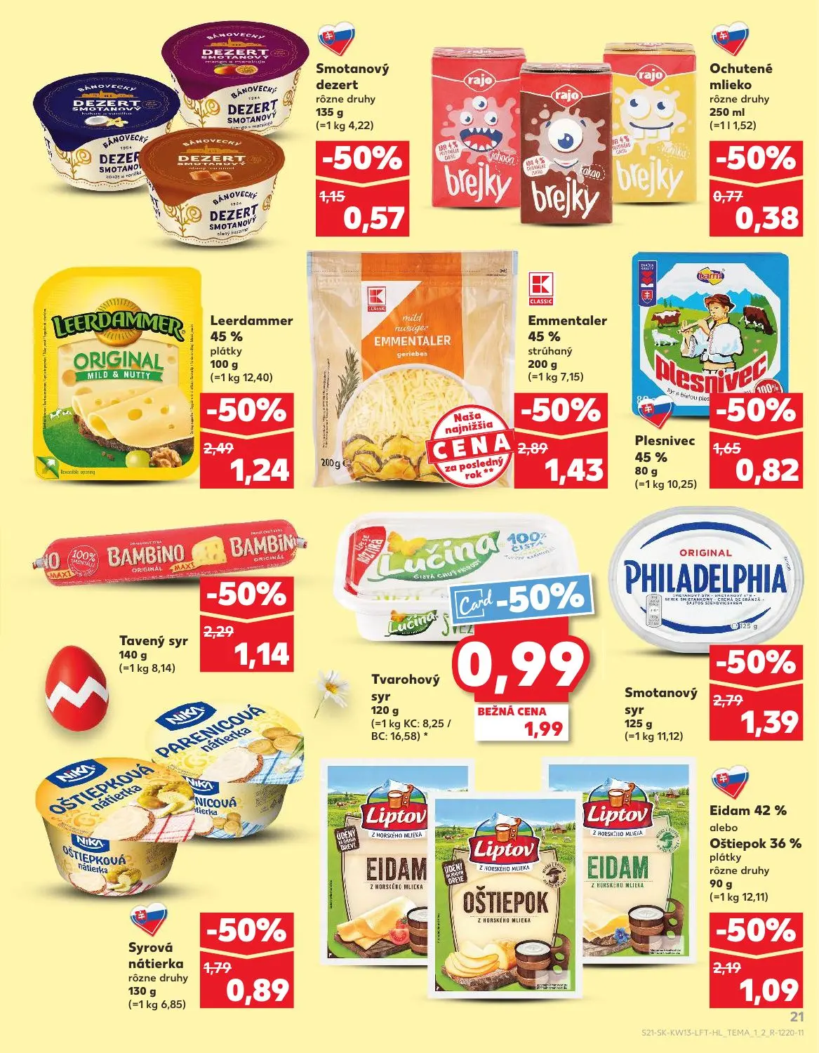 Kaufland leták, strana 21 z 72 — Ochutené mlieko