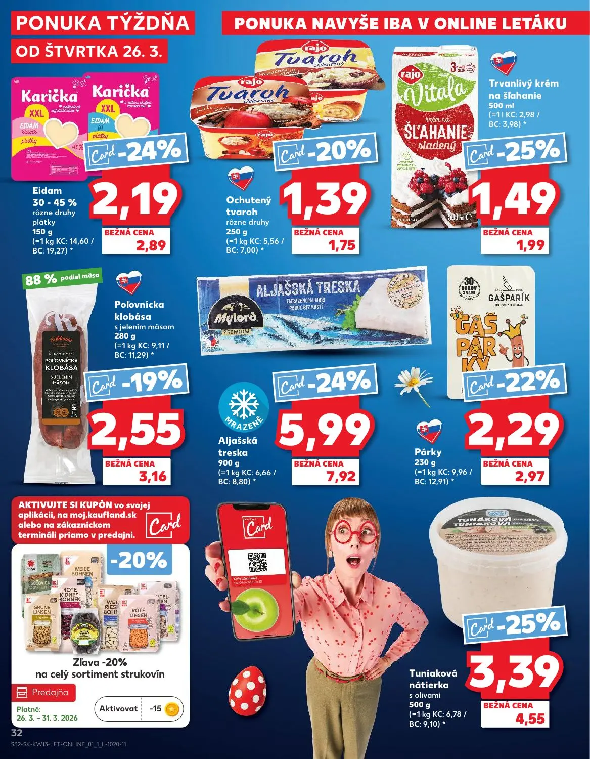 Kaufland leták, strana 32 z 72 — Trvanlivý krém na šľahanie