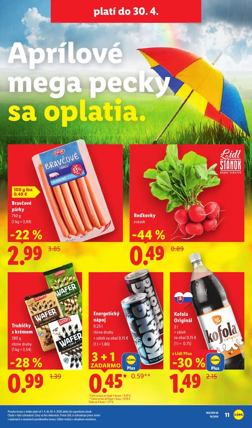 Lidl leták, strana 11 z 89 — Trubičky s krémom