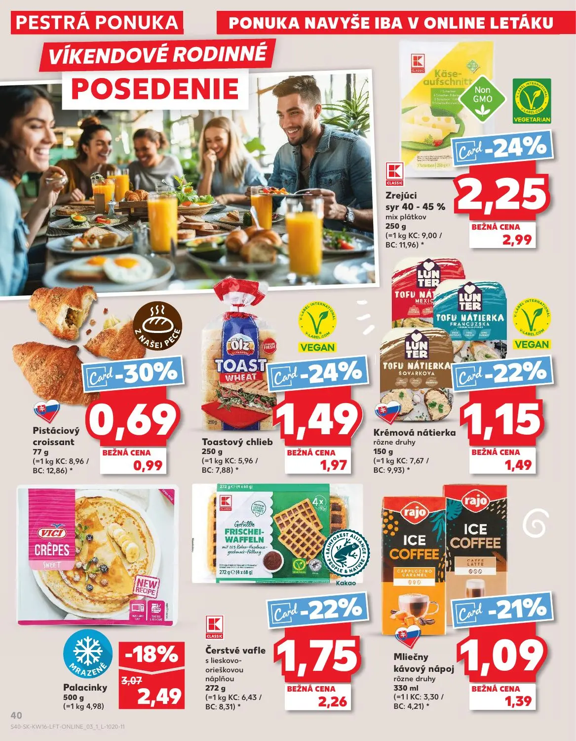 Kaufland leták, strana 40 z 76 — Krémová nátierka rôzne druhy