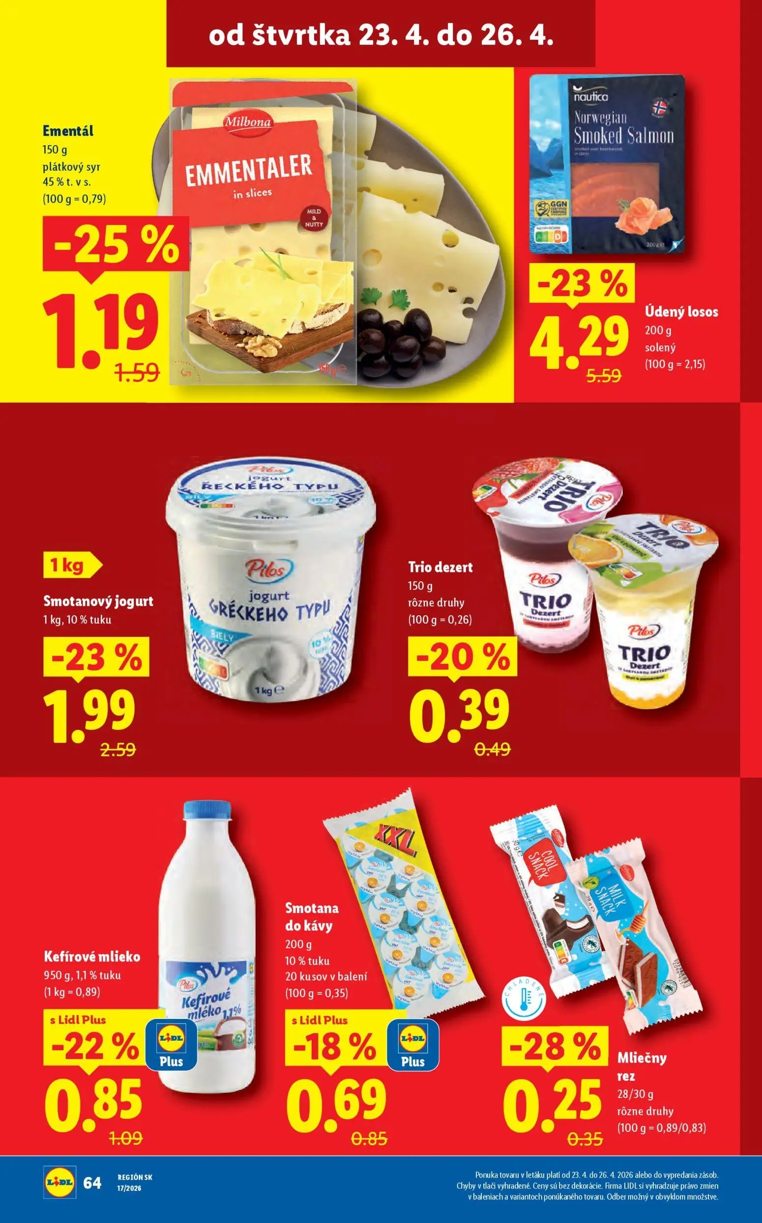 Lidl leták, strana 74 z 99 — Kefírové mlieko