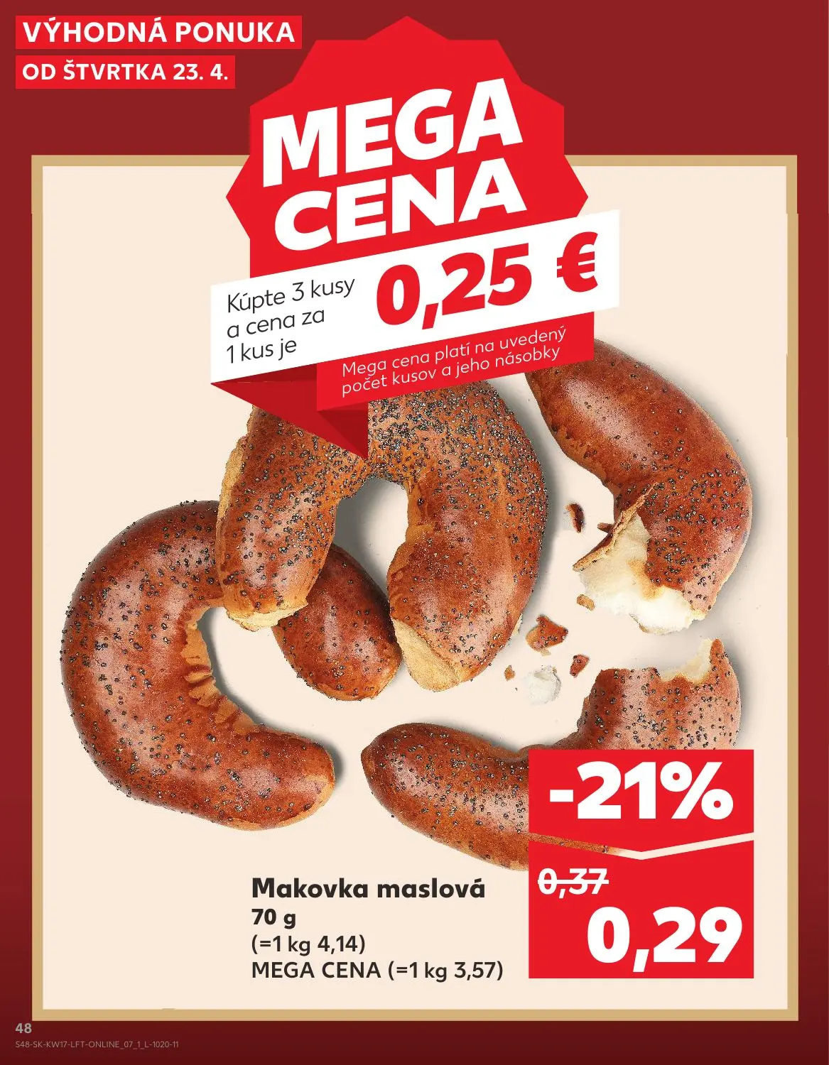 Kaufland leták, strana 48 z 76 — Makovka maslová