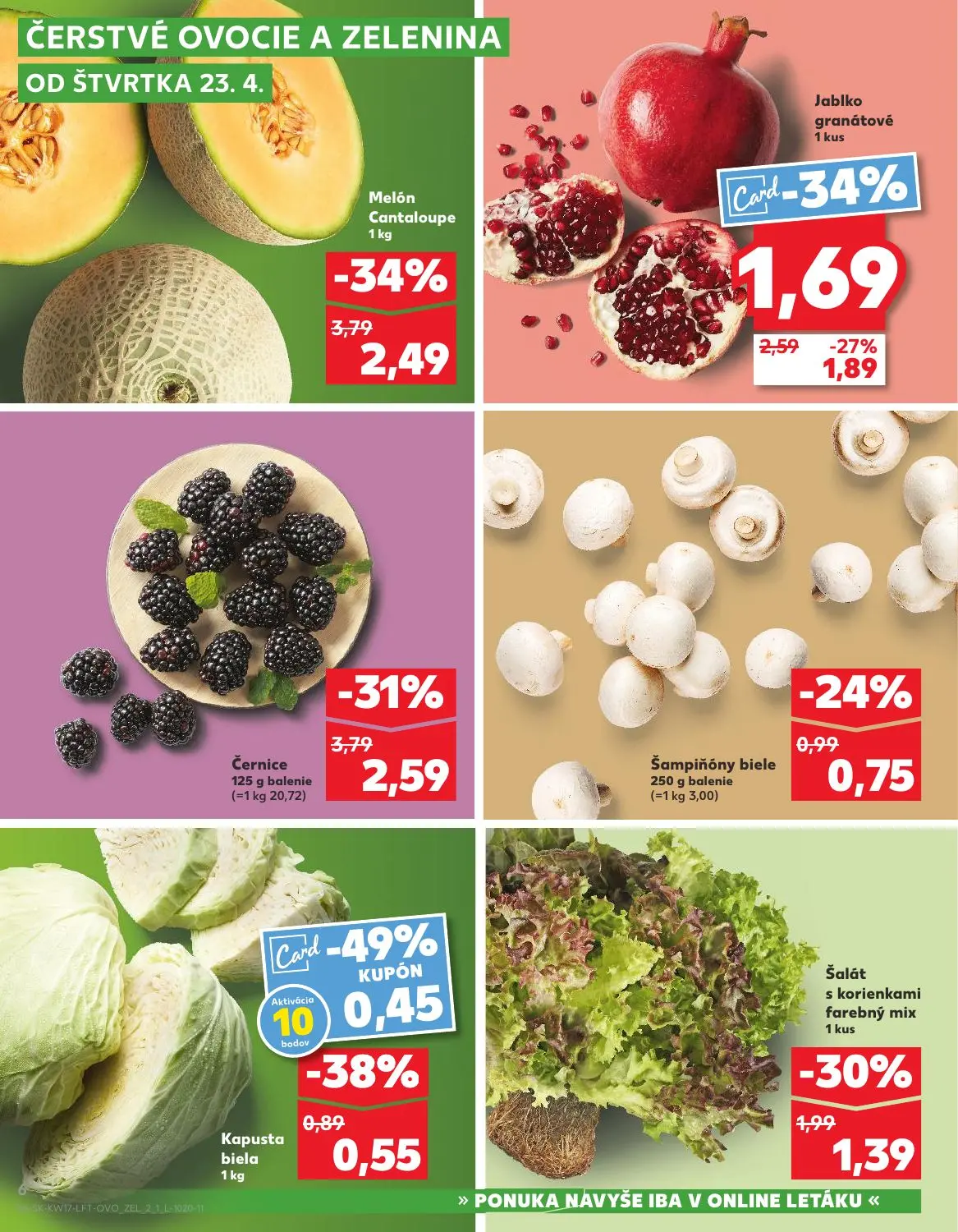 Kaufland leták, strana 6 z 76 — Melón Cantaloupe