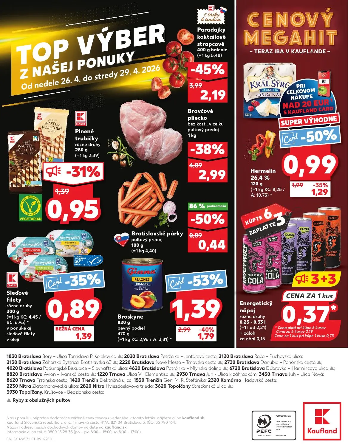 Kaufland leták, strana 76 z 76 — Hermelín