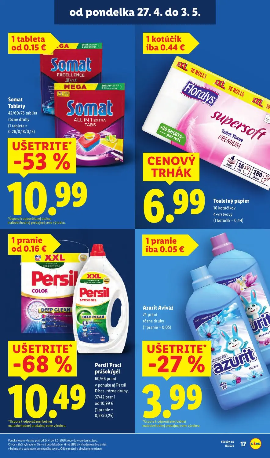 Lidl leták, strana 19 z 91 — Persil Prací prášok/gél