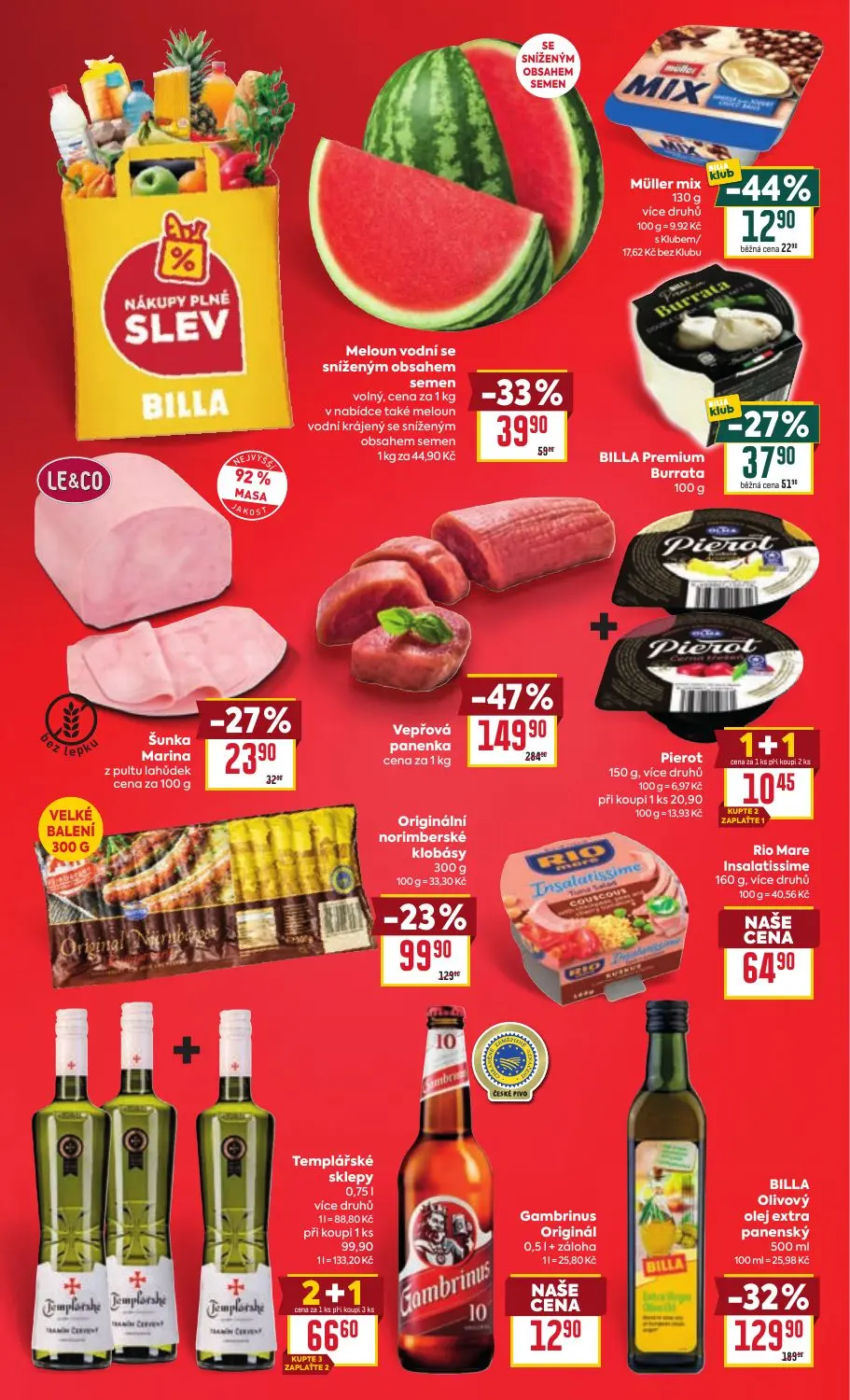 Billa leták, strana 2 z 31 — Vepřová panenka