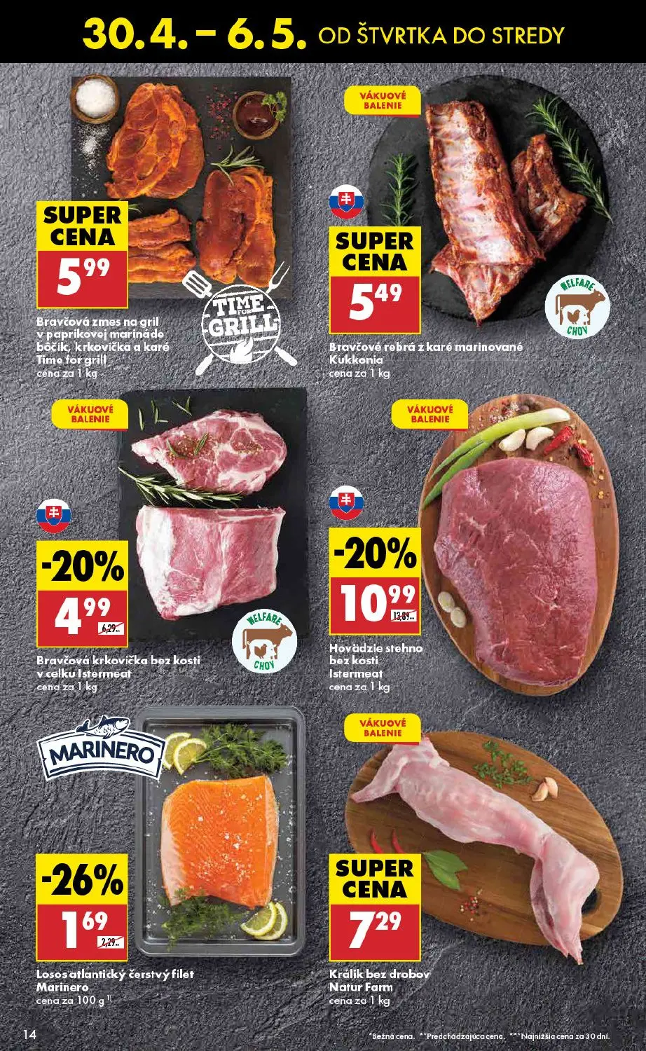Biedronka leták, strana 14 z 48 — Losos atlantický čerstvý filet Marinero