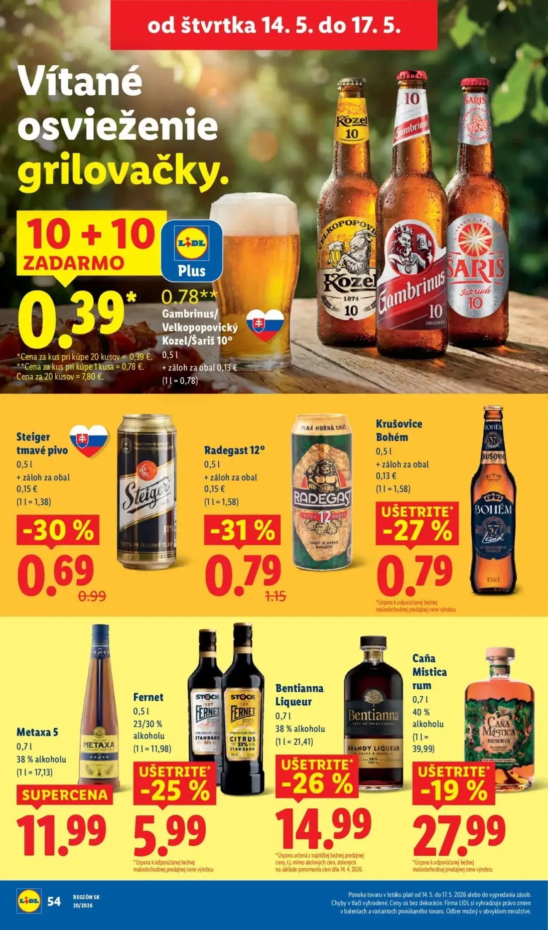 Lidl leták, strana 62 z 87 — Steiger tmavé pivo