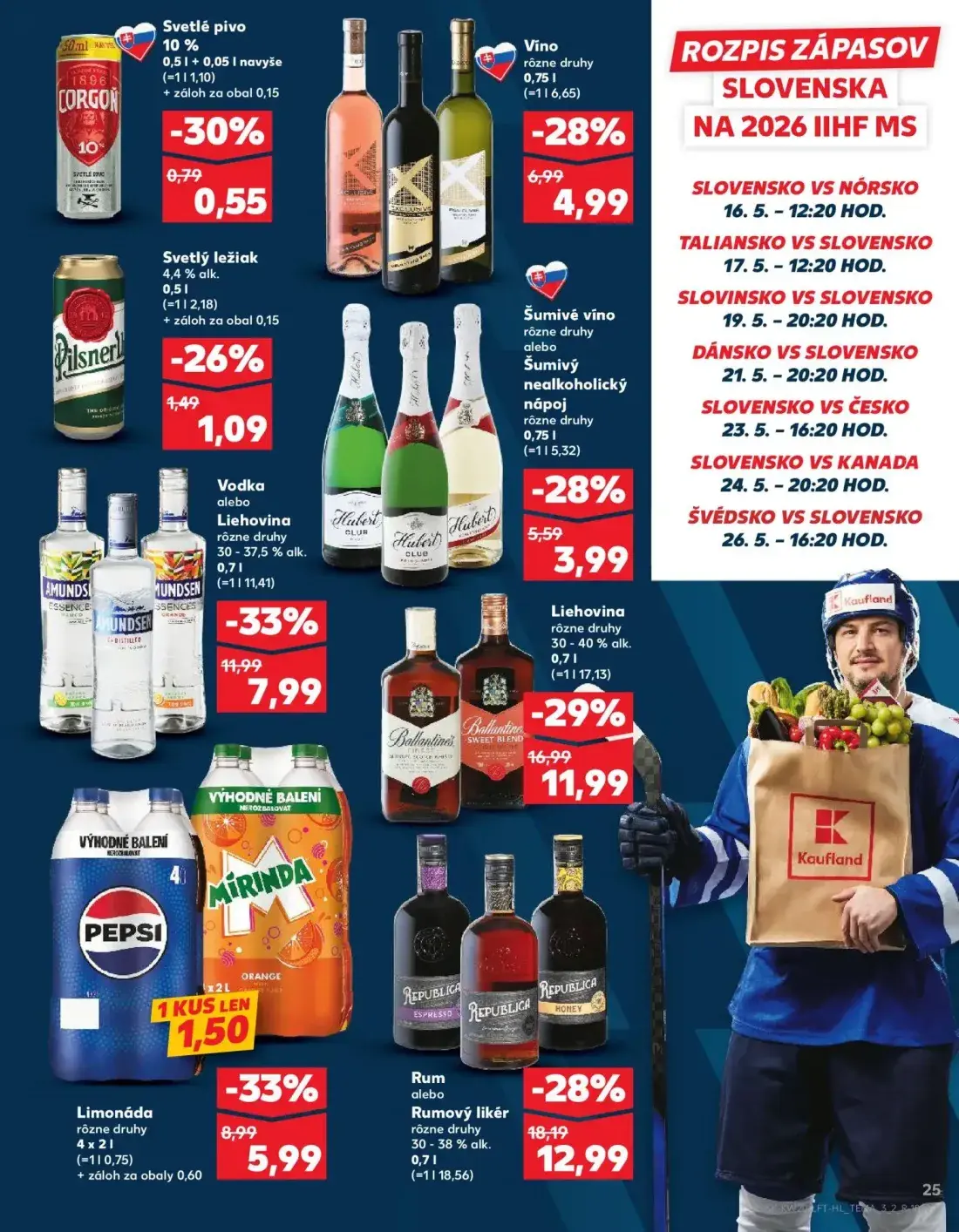 Kaufland leták, strana 25 z 76 — Svetlé pivo Corgon 10%