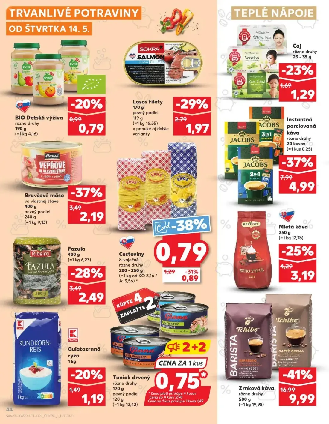 Kaufland leták, strana 44 z 76 — Zrnková káva