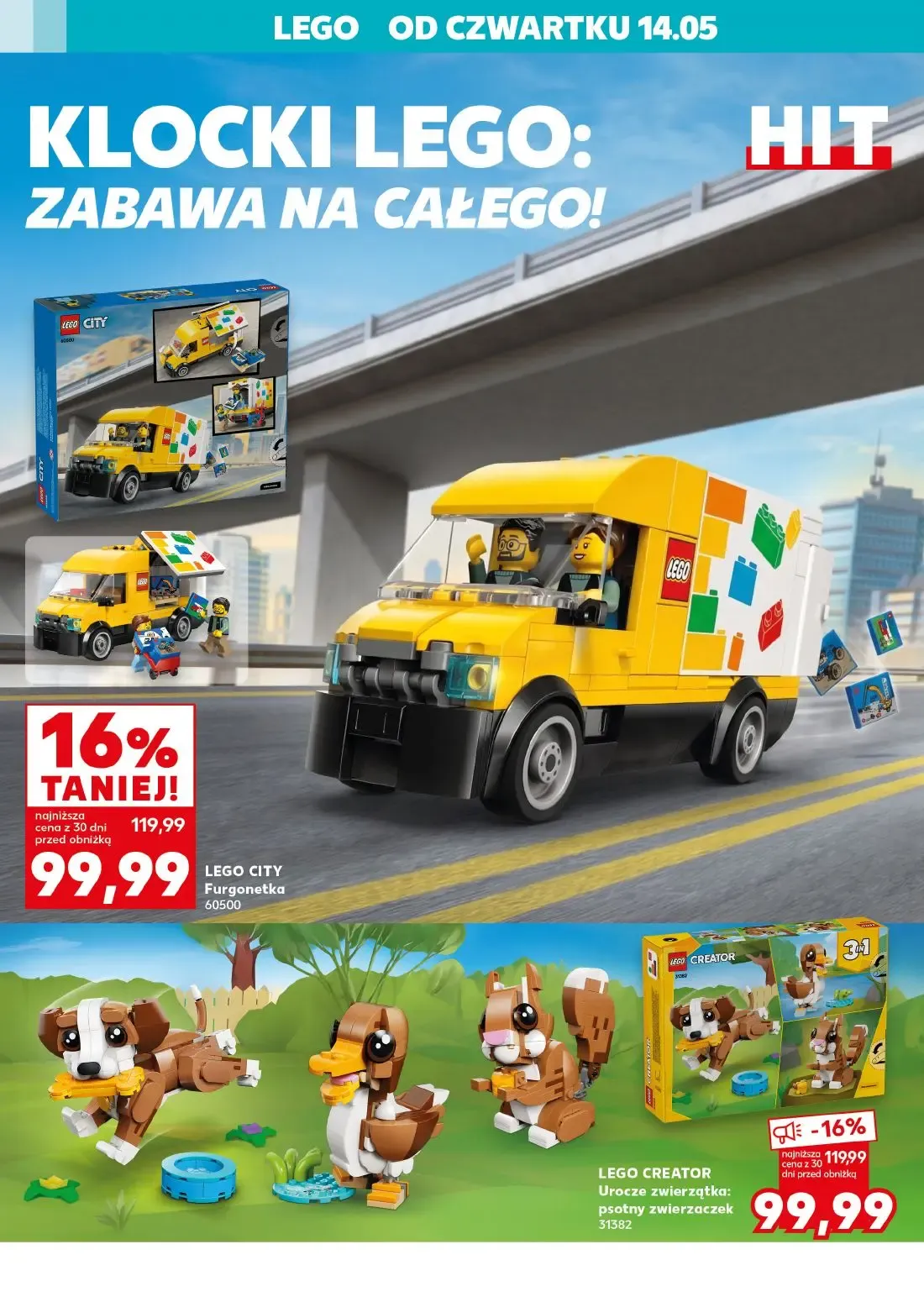 Kaufland gazetka, strona 2 z 20 — LEGO CITY Furgonetka 60500, LEGO CREATOR Urocze zwierzątka: psotny zwierzaczek 31382