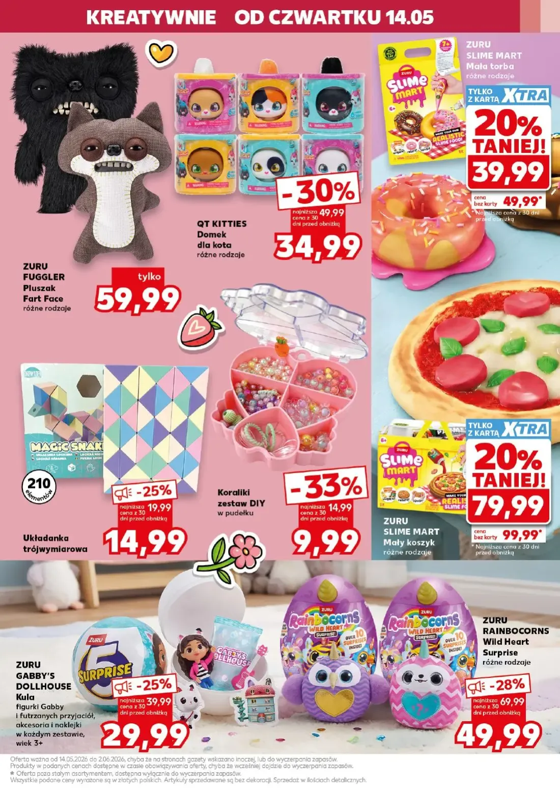 Kaufland gazetka, strona 9 z 20 — ZURU SLIME MART Mały koszyk, ZURU RAINBOCORNS Wild Heart Surprise, ZURU SLIME MART Mała to…