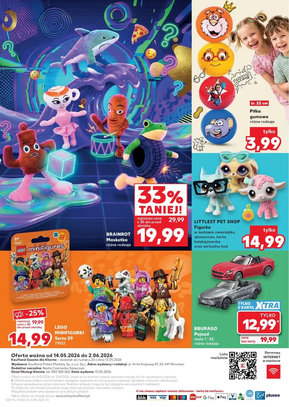 Kaufland gazetka, strona 20 z 20 — BBURAGO Pojazd, LEGO MINIFIGURKI Seria 29