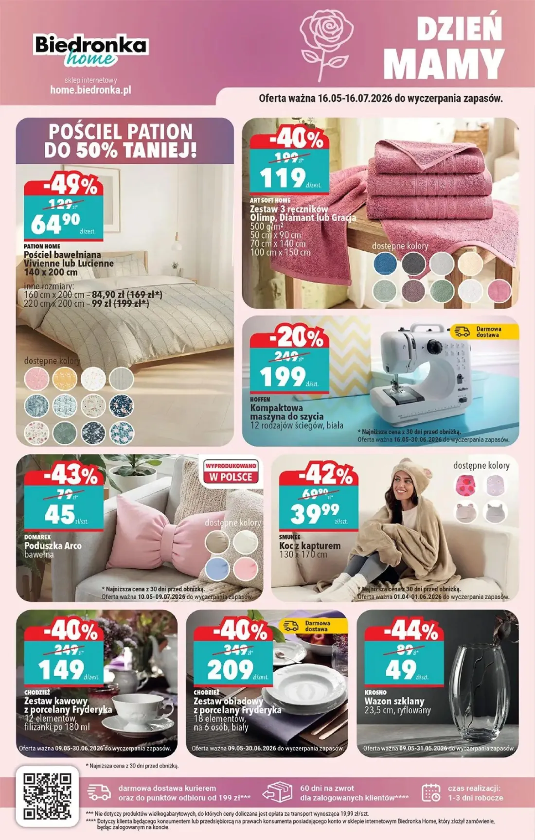 Biedronka gazetka, strona 36 z 40 — Zestaw obiadowy z porcelany Fryderyka, Zestaw kawowy z porcelany Fryderyka, Zestaw 3 ręc…