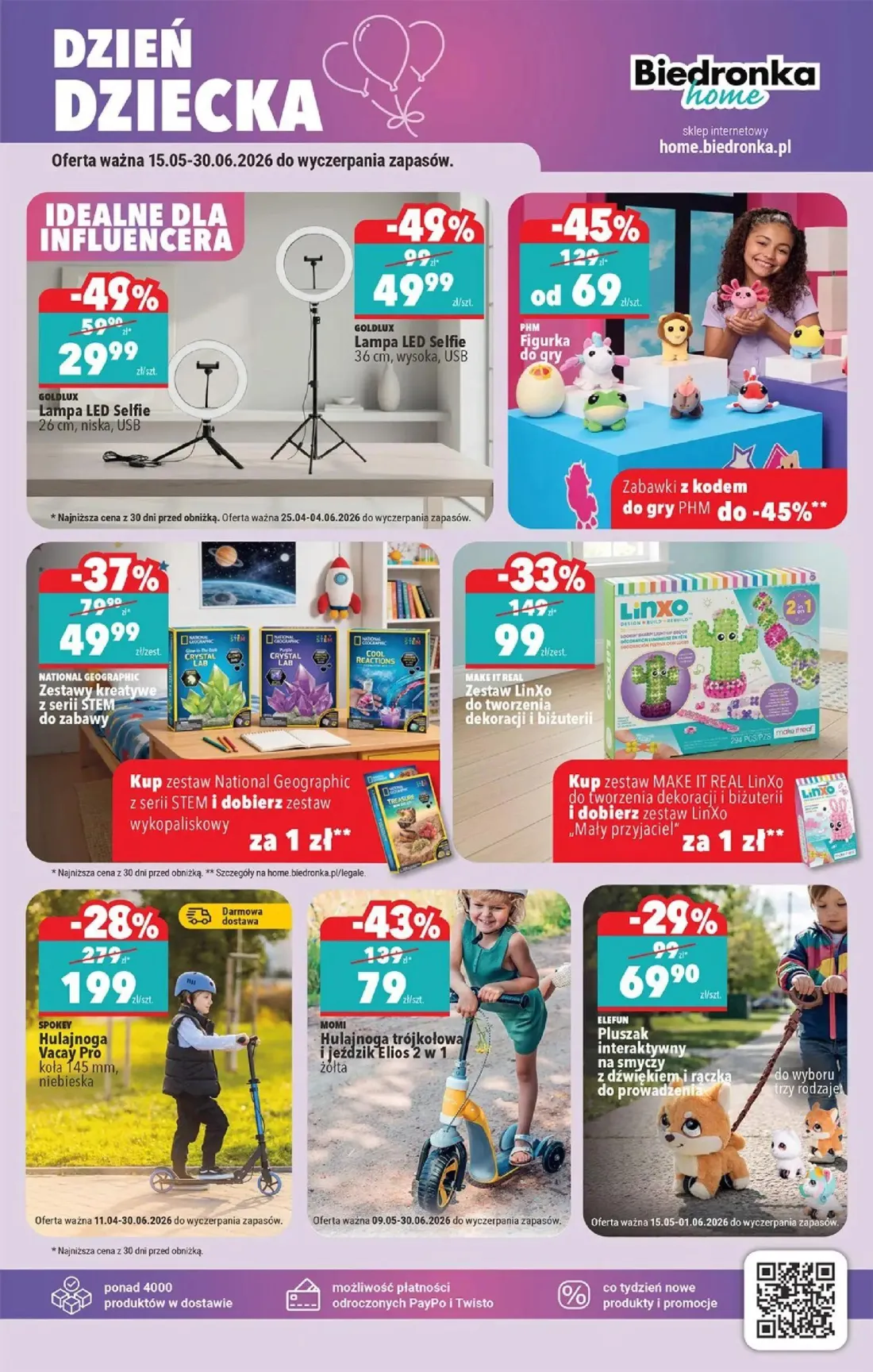 Biedronka gazetka, strona 37 z 40 — Hulajnoga Vacay Pro, Hulajnoga trójkołowa i jeździk Elios 2 w 1