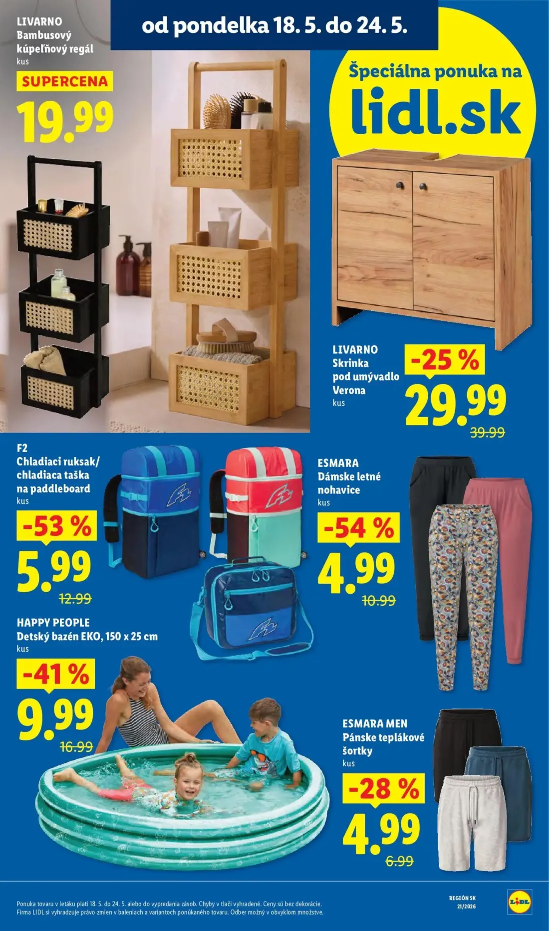 Lidl leták, strana 9 z 94 — Detský bazén EKO, 150 x 25 cm, Dámske letné nohavice
