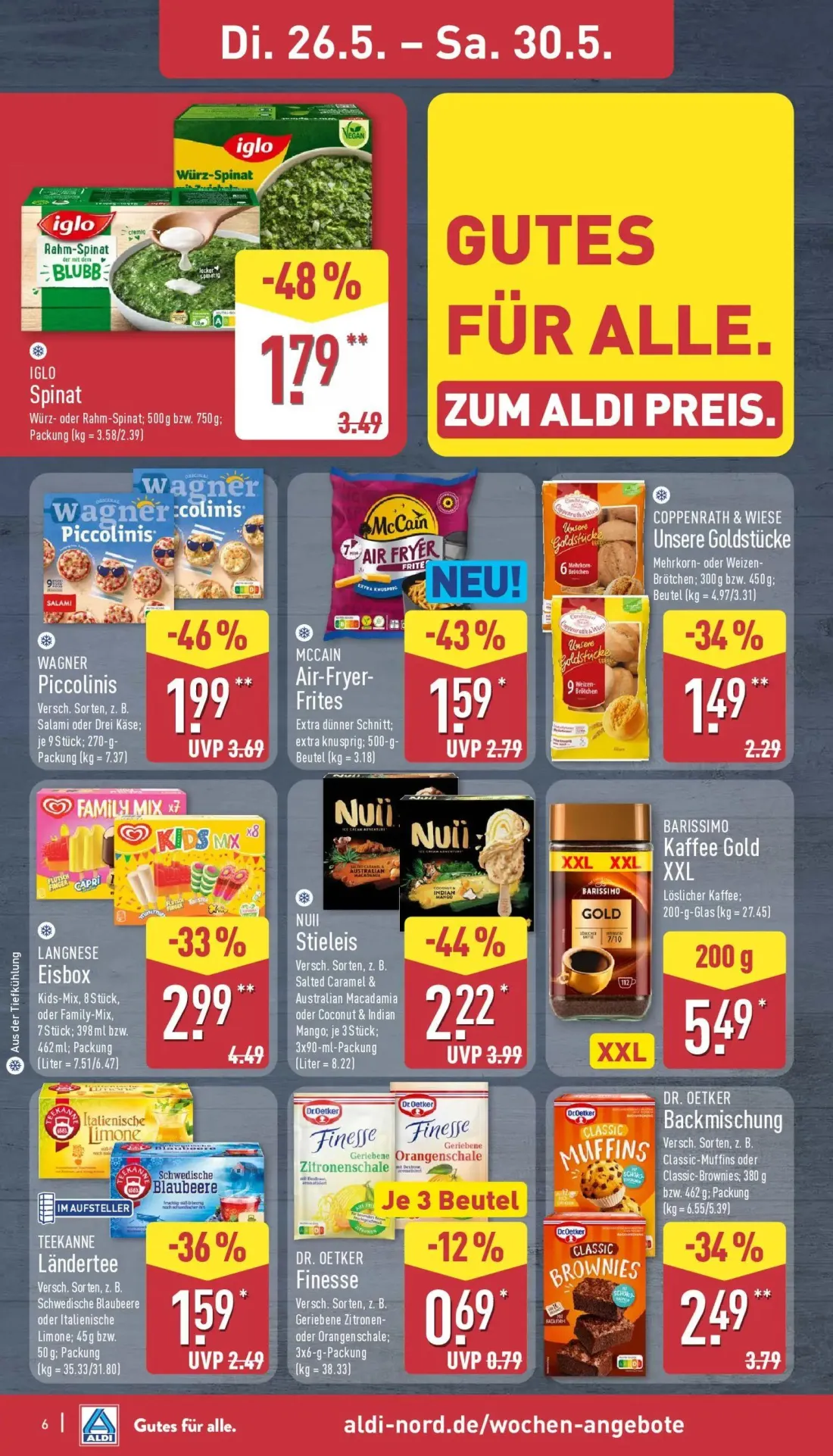 Aldi Nord Prospekt, Seite 6 von 42 — BARISSIMO Kaffee Gold XXL