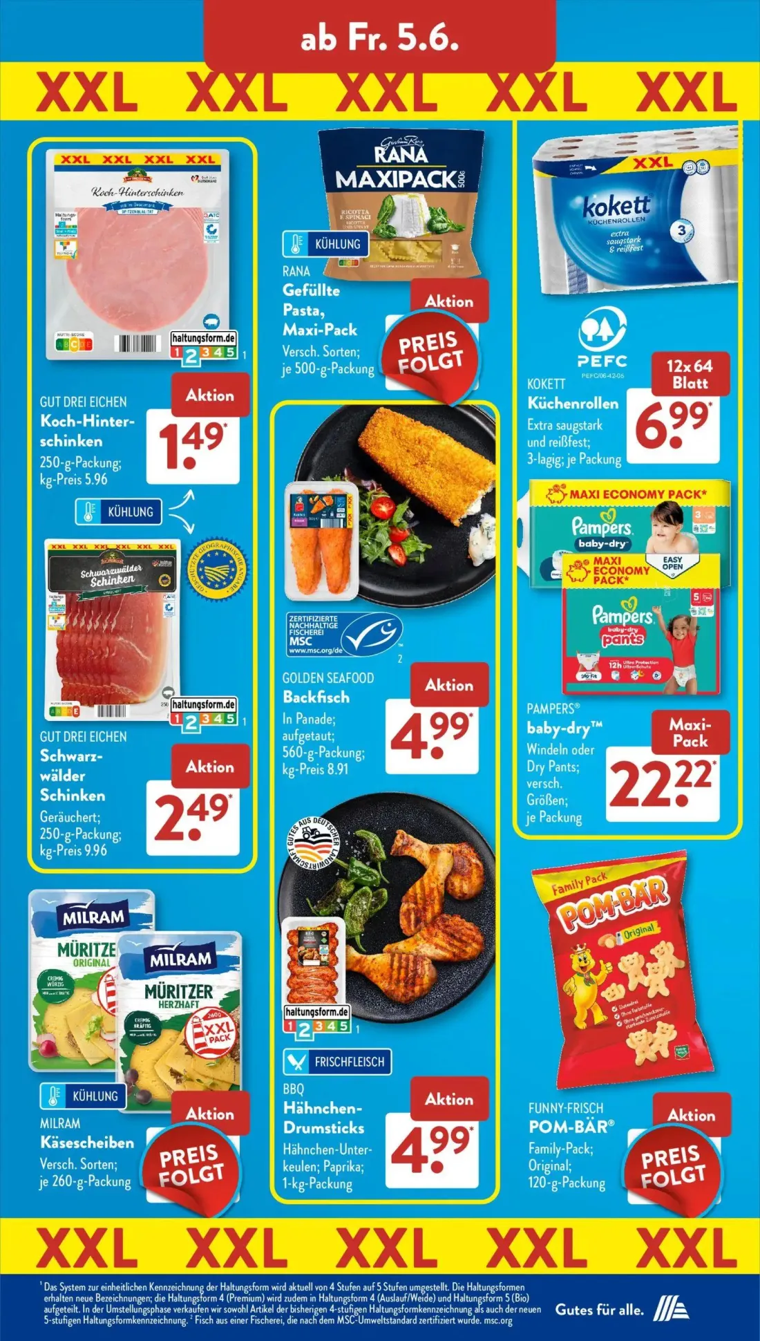 Aldi Süd Prospekt, Seite 13 von 24 — Koch-Hinterschinken, BBQ Hähnchen- Drumsticks