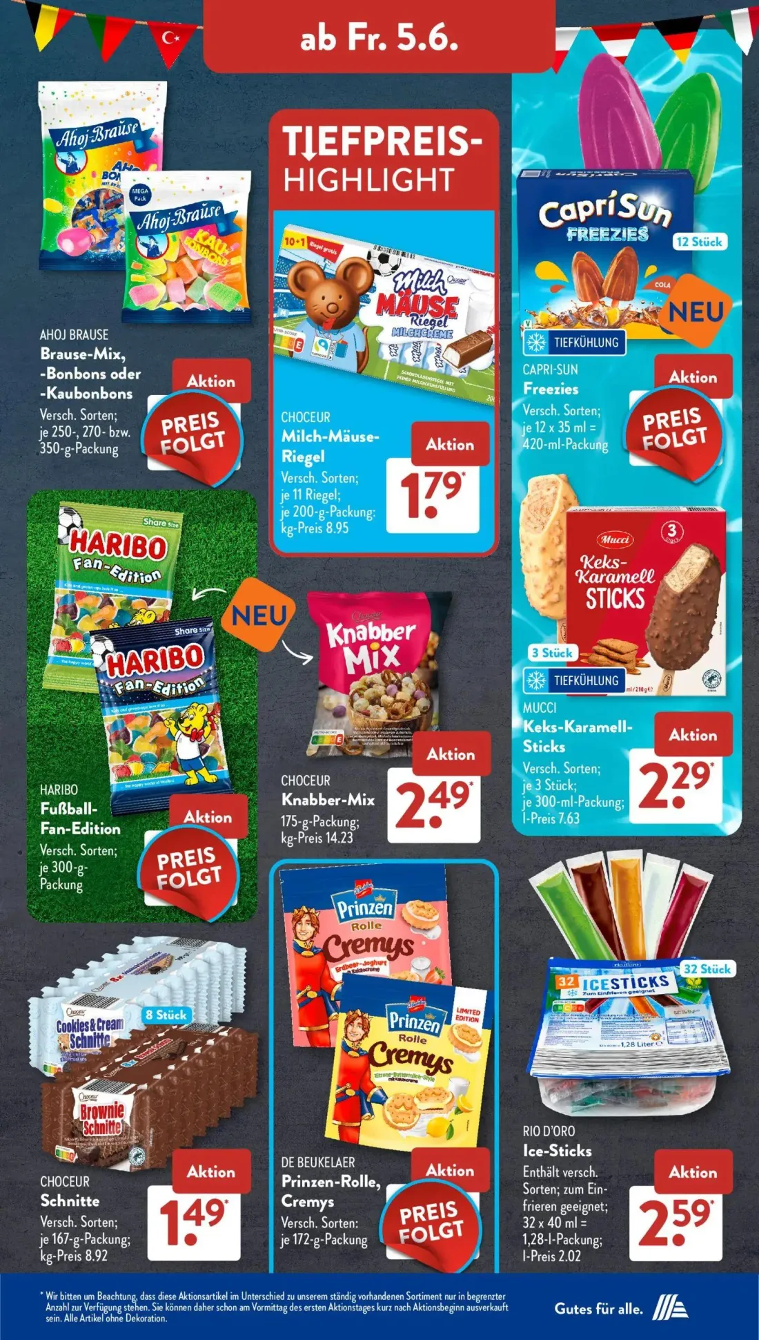 Aldi Süd Prospekt, Seite 15 von 24 — CHOCEUR Milch-Mäuse-Riegel, CHOCEUR Knabber-Mix, MUCCI Keks-Karamell-Sticks