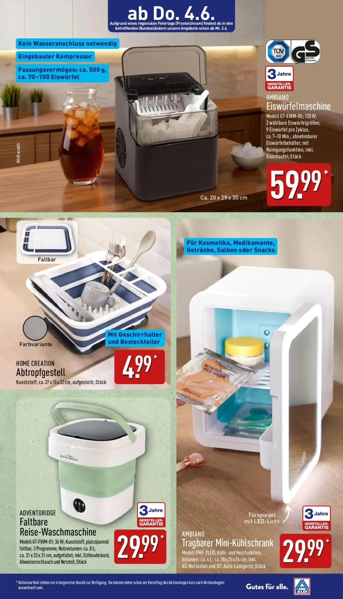 Aldi Nord Prospekt, Seite 11 von 15 — AMBIANO Tragbarer Mini-Kühlschrank