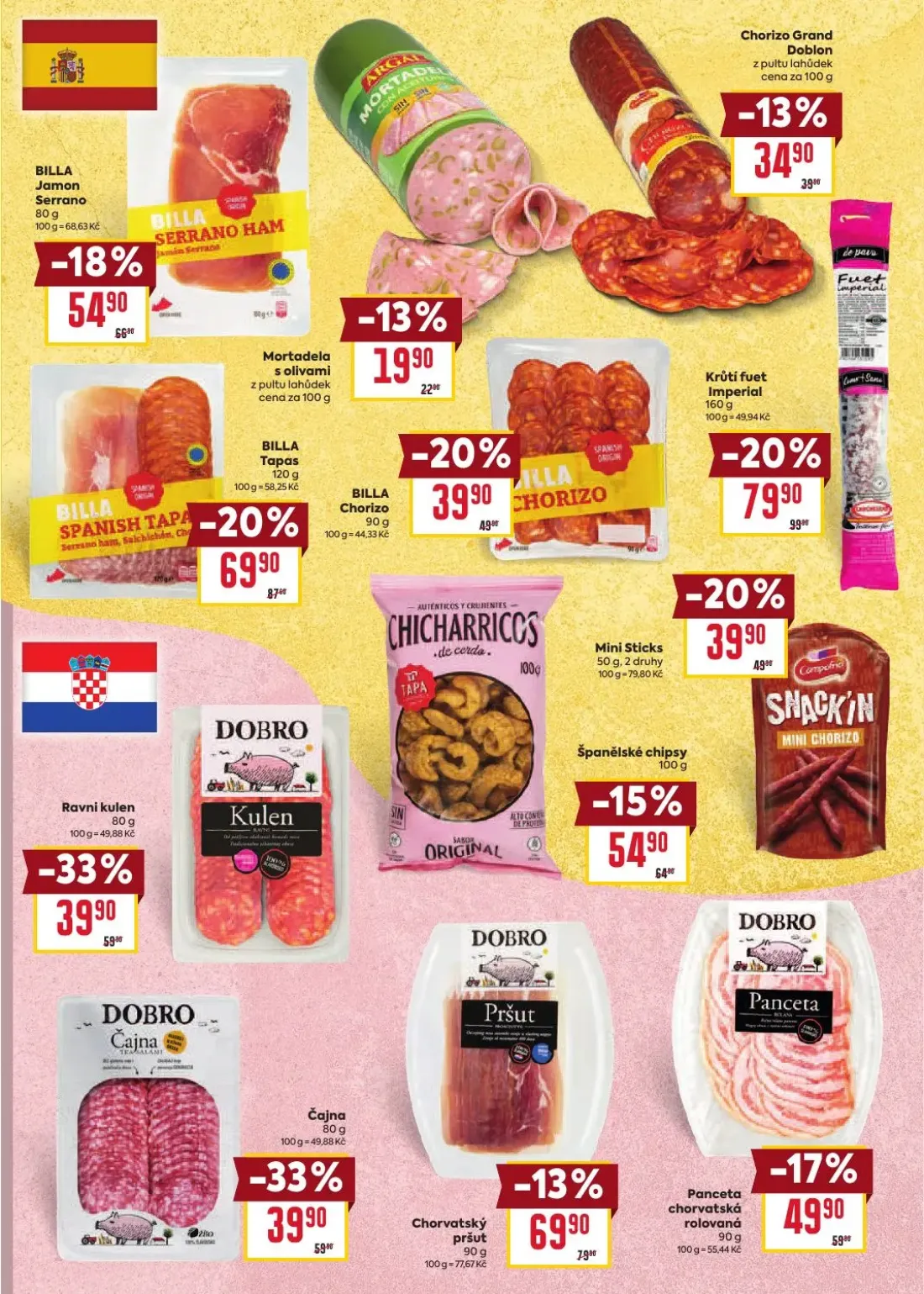 Billa leták, strana 3 z 30 — BILLA Tapas, Španělské chipsy