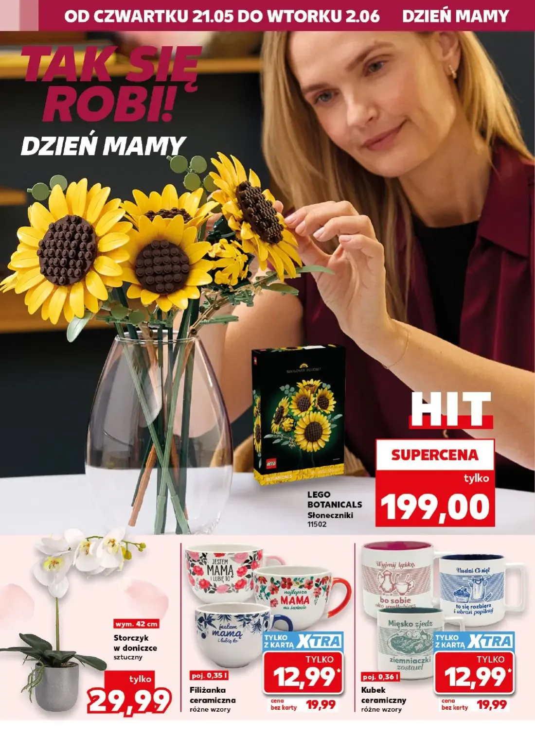 Kaufland gazetka, strona 6 z 18 — Filiżanka ceramiczna różne wzory, Kubek ceramiczny różne wzory, LEGO BOTANICALS Słonecznik…