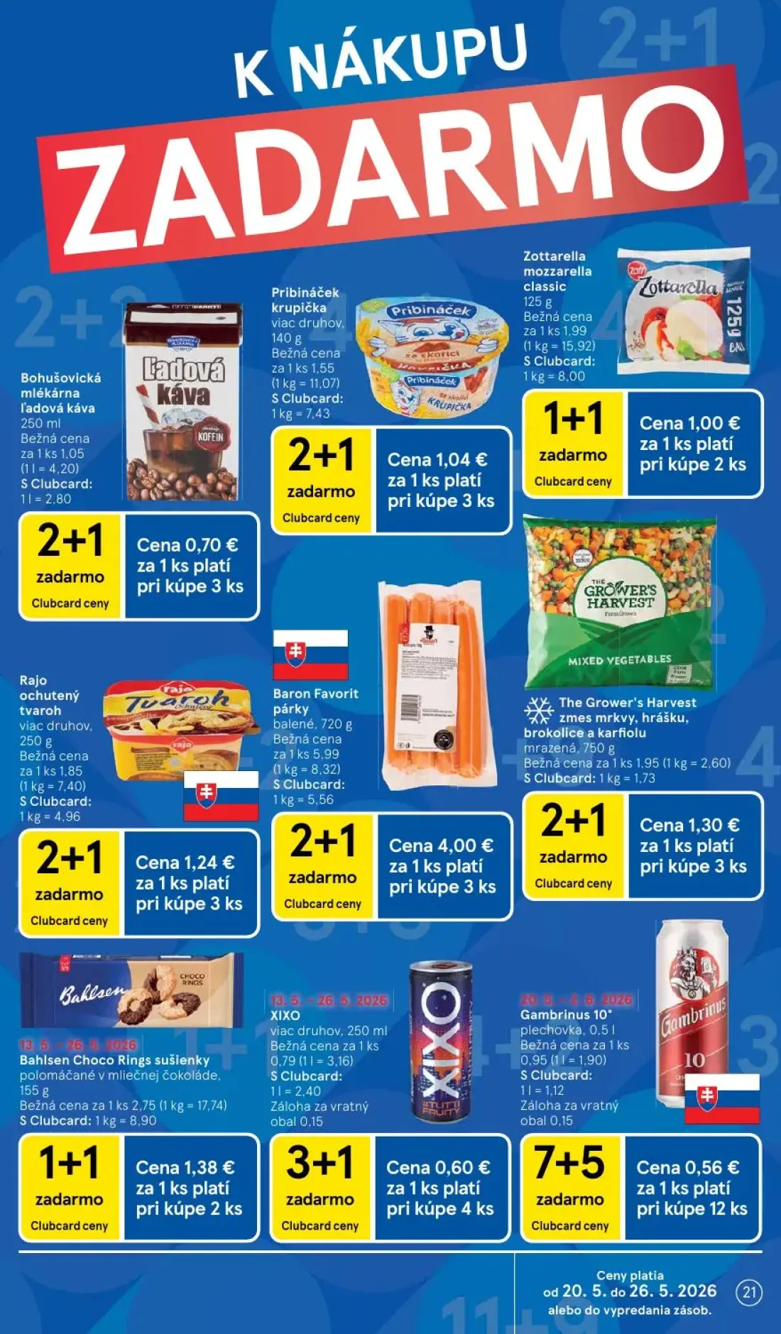 Tesco leták, strana 21 z 49 — The Grower's Harvest zmes mrkvy, hrášku, brokolice a karfiolu mrazená