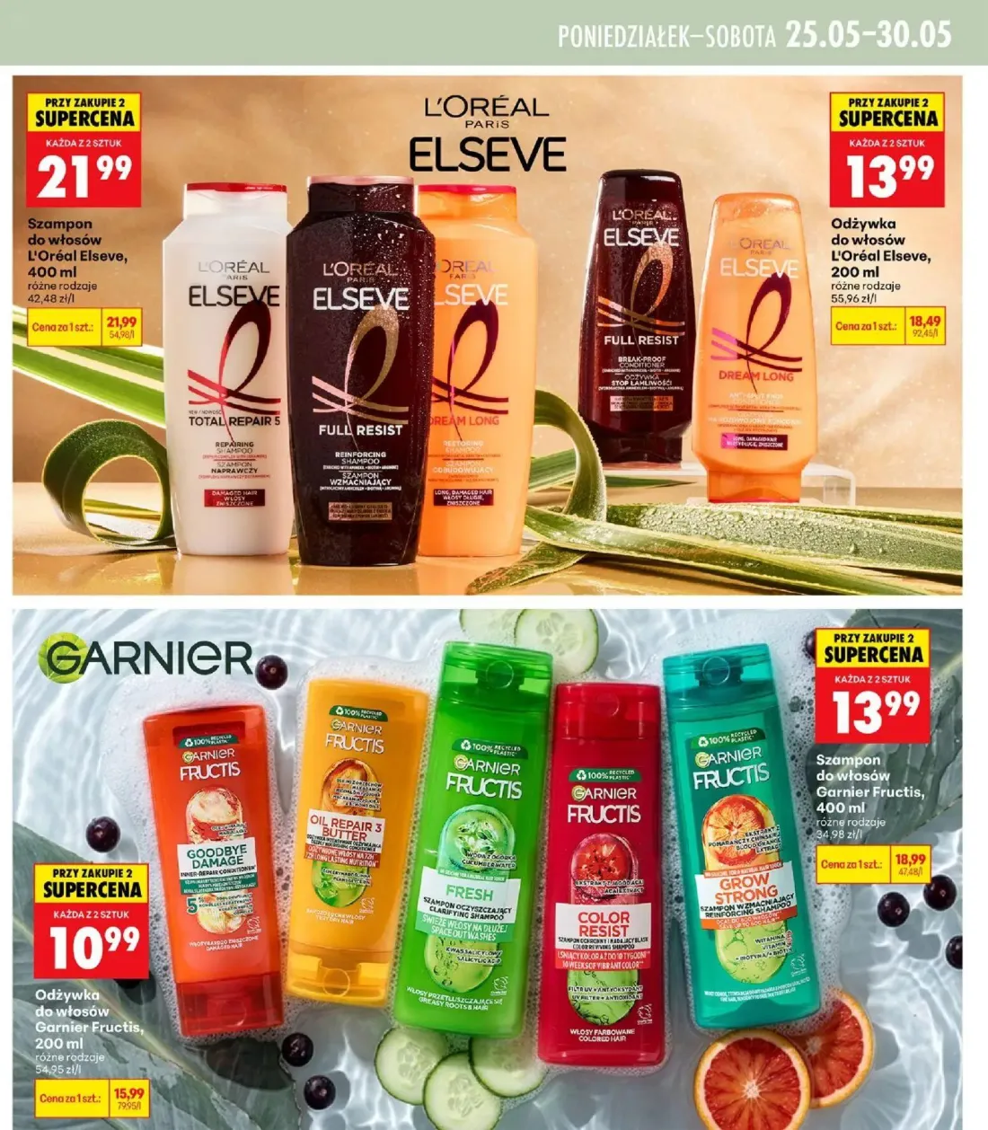 Biedronka gazetka, strona 13 z 40 — Odżywka do włosów L'Oréal Elseve, Szampon do włosów L'Oréal Elseve