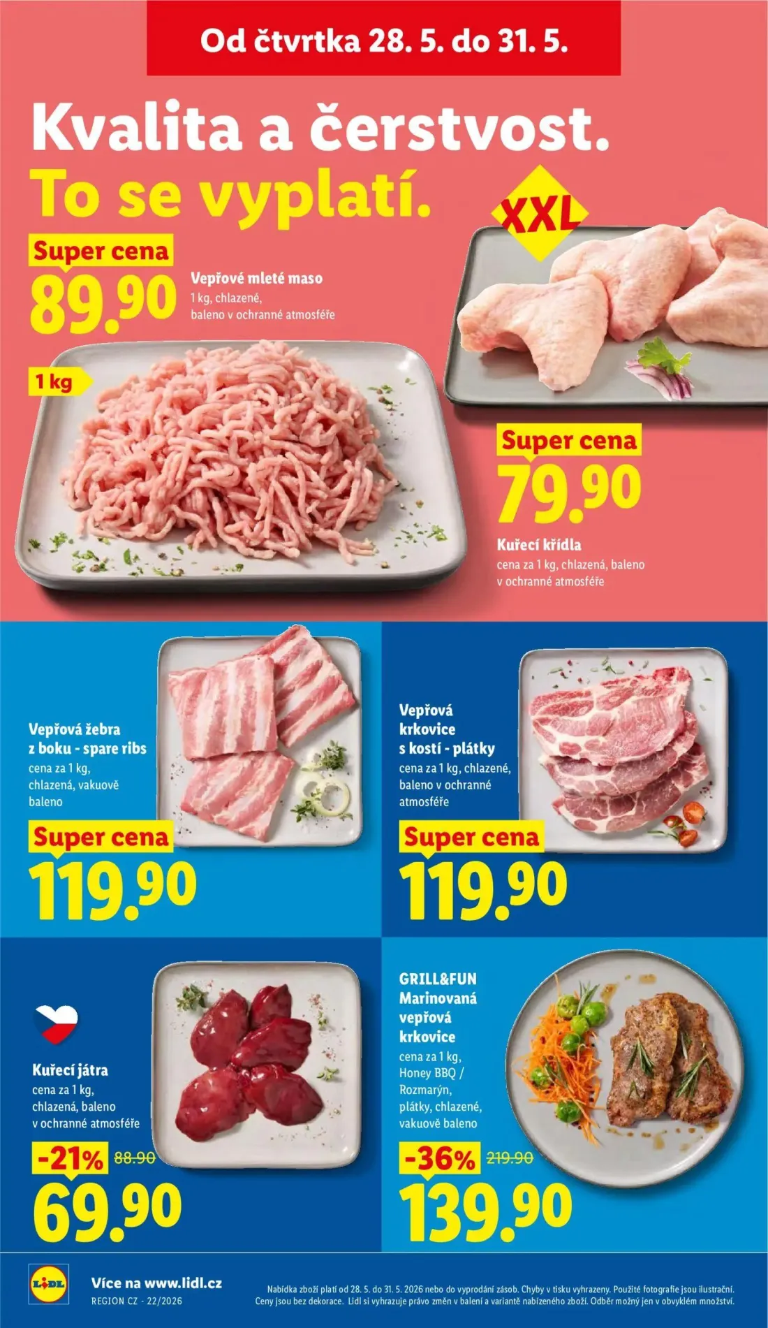 Lidl leták, strana 14 z 57 — Vepřová žebra z boku - spare ribs