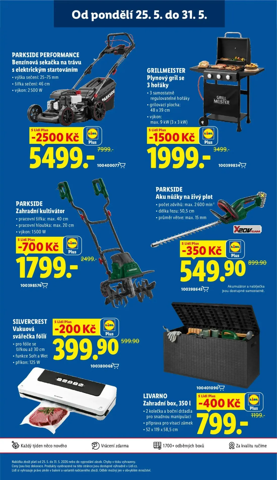 Lidl leták, strana 45 z 57 — PARKSIDE Zahradní kultivátor, PARKSIDE Aku nůžky na živý plot