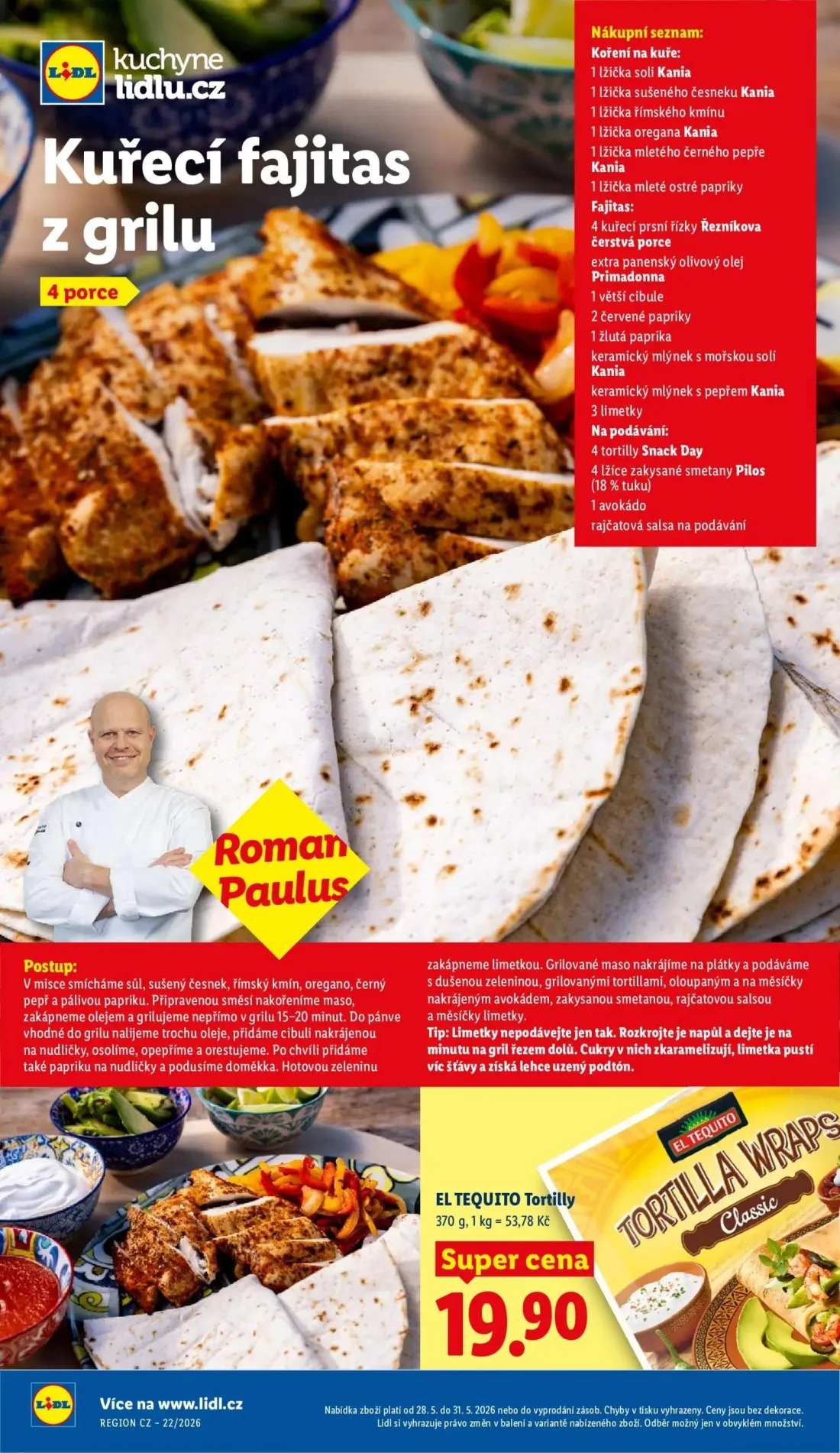 Lidl leták, strana 52 z 57 — EL TEQUITO Tortilly