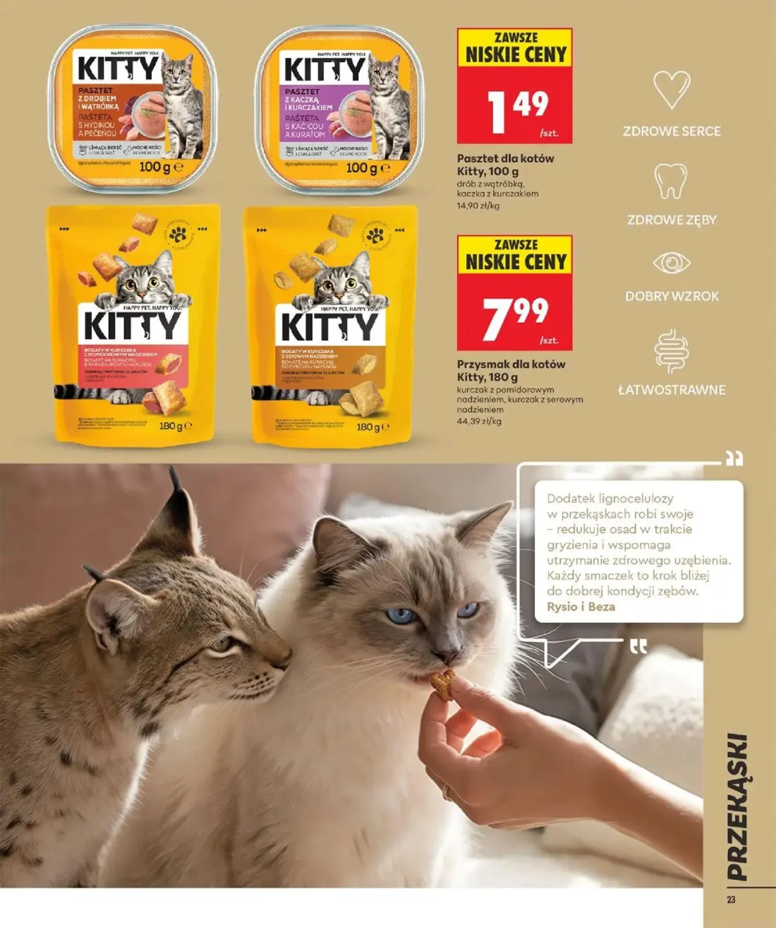 Biedronka gazetka, strona 23 z 32 — Pasztet dla kotów Kitty