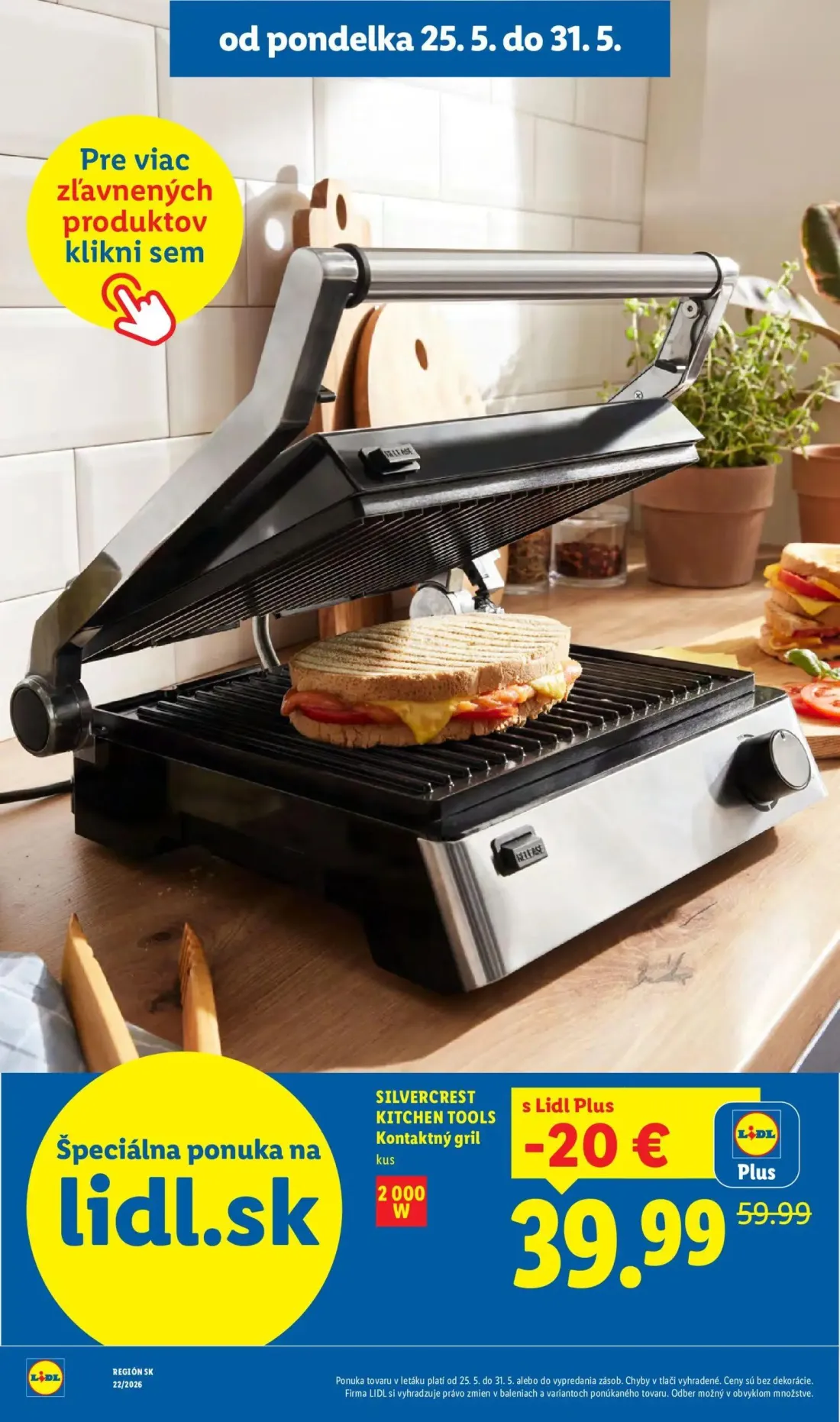 Lidl leták, strana 10 z 109 — Kontaktný gril