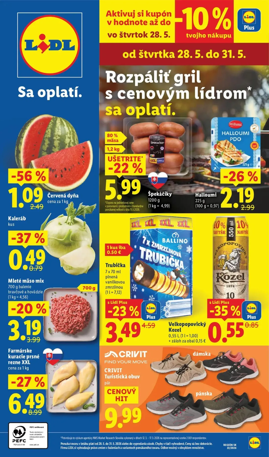 Lidl leták, strana 64 z 109 — Farmárske kuracie prsné rezne XXL, Mleté mäso mix bravčové a hovädzie, Kaleráb