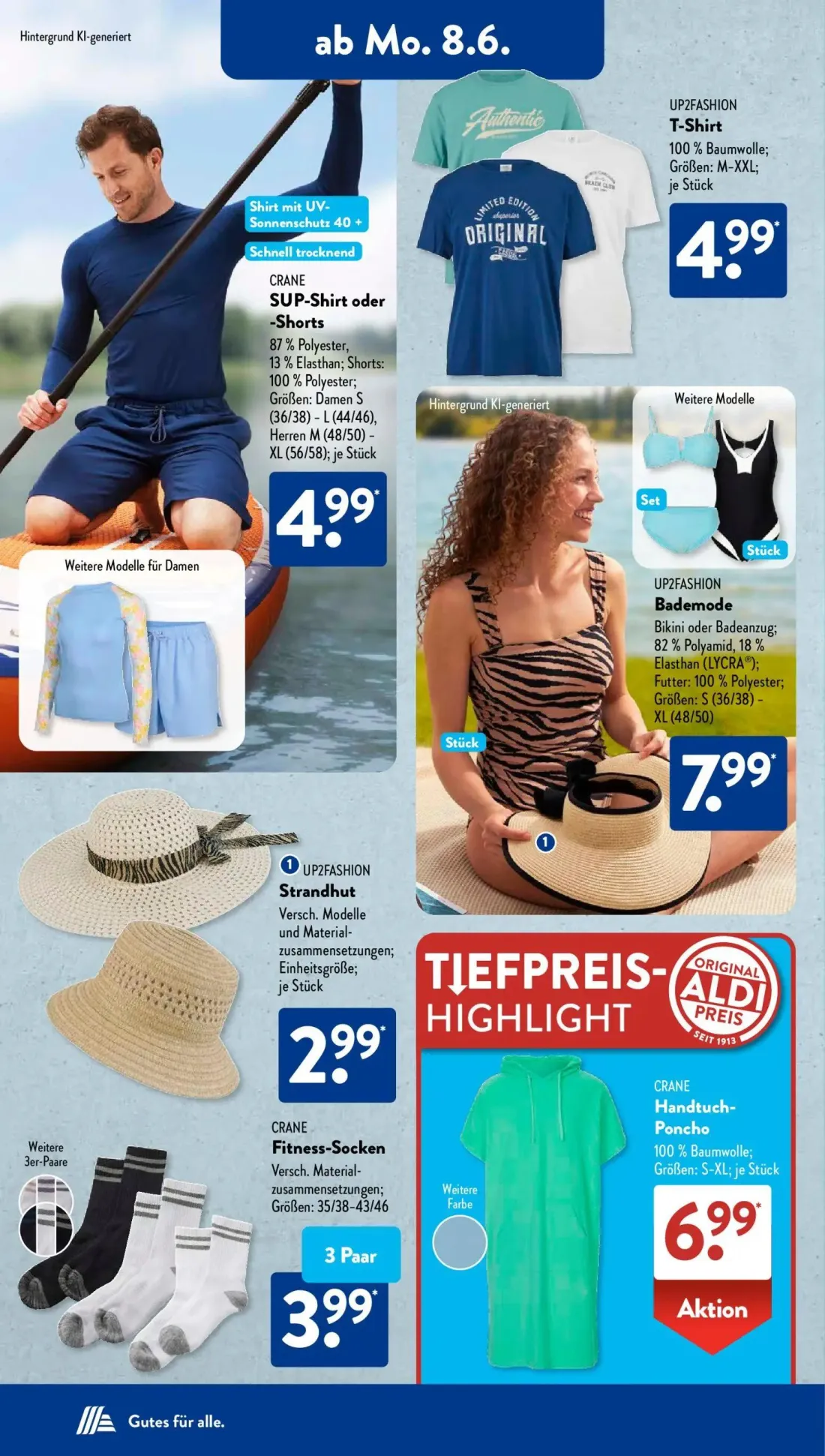 Aldi Süd Prospekt, Seite 5 von 24 — CRANE Handtuch-Poncho