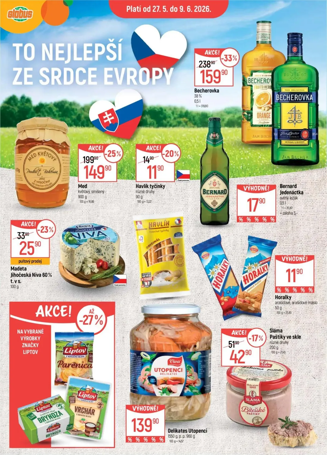 GLOBUS leták, strana 12 z 49 — Madeta Jihočeská Niva 60%