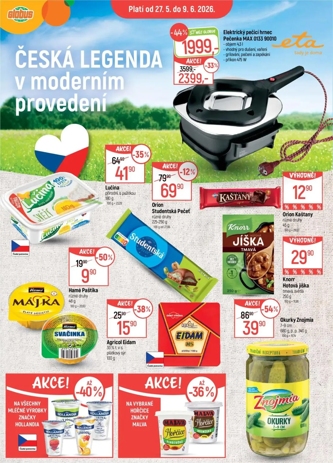 GLOBUS leták, strana 14 z 49 — Lučina, Agricol Eidam