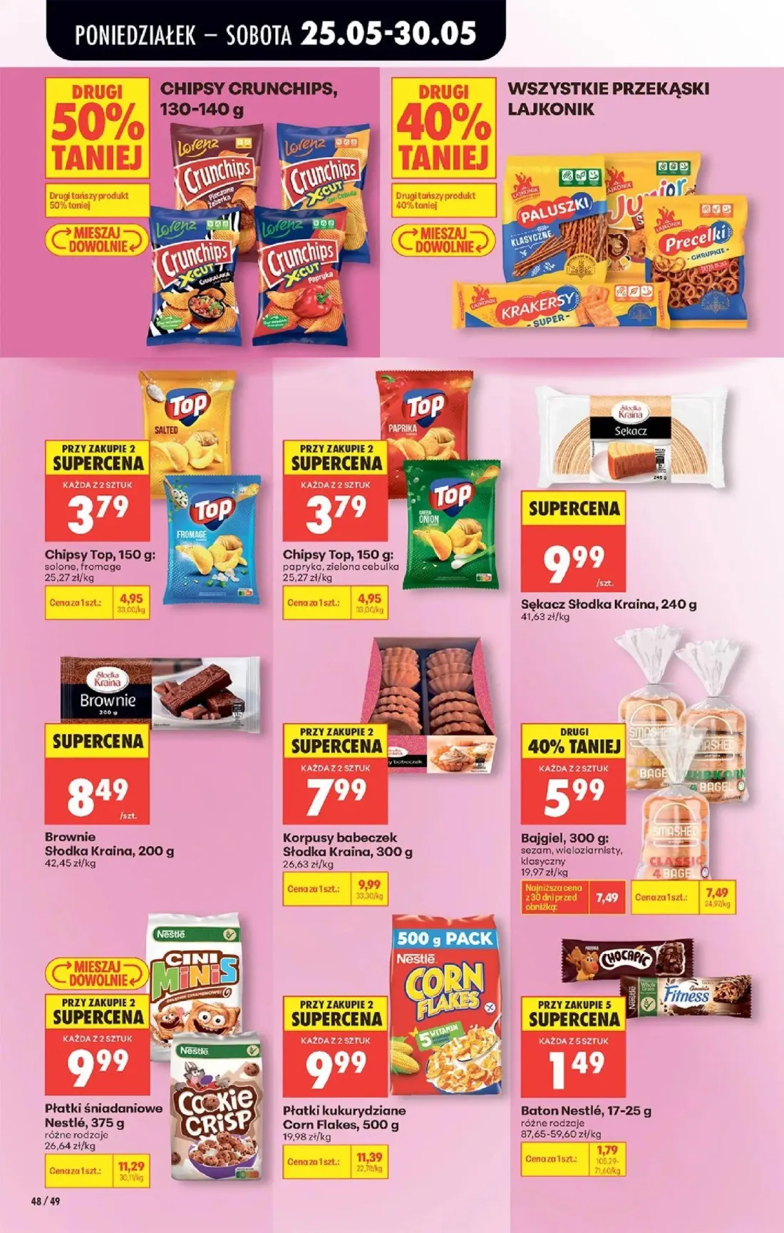 Biedronka gazetka, strona 50 z 92 — Korpusy babeczek Słodka Kraina, Chipsy Top, Chipsy Top