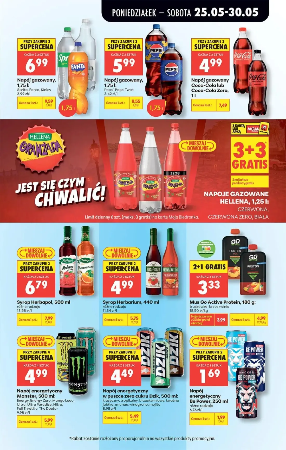 Biedronka gazetka, strona 53 z 92 — Napój gazowany Sprite, Fanta, Kinley, Napój gazowany Pepsi, Pepsi Twist, Napój gazowany …