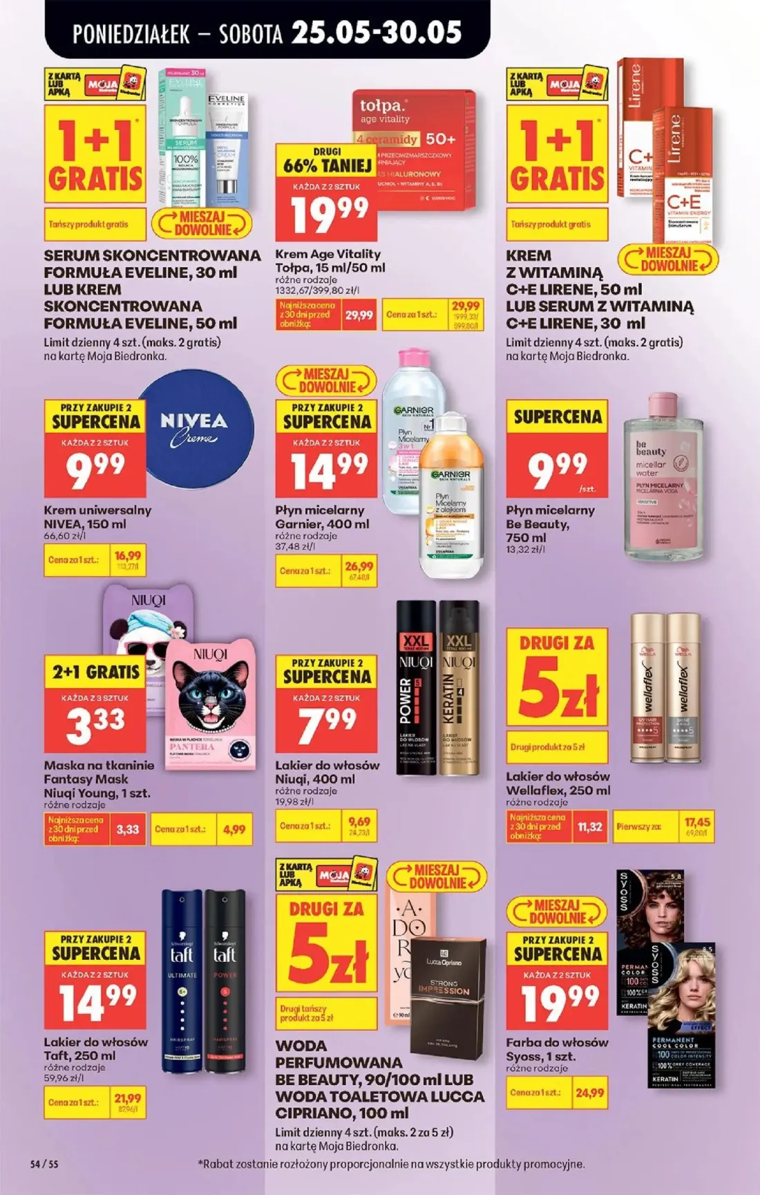 Biedronka gazetka, strona 56 z 92 — WODA PERFUMOWANA BE BEAUTY, WODA TOALETOWA LUCCA CIPRIANO