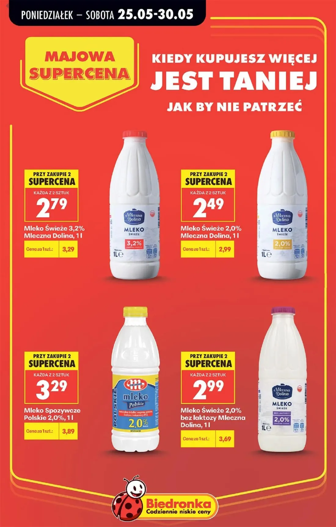 Biedronka gazetka, strona 81 z 92 — Mleko Świeże 2,0% bez laktozy Mleczna Dolina, Mleko Świeże 3,2% Mleczna Dolina, Mleko Św…