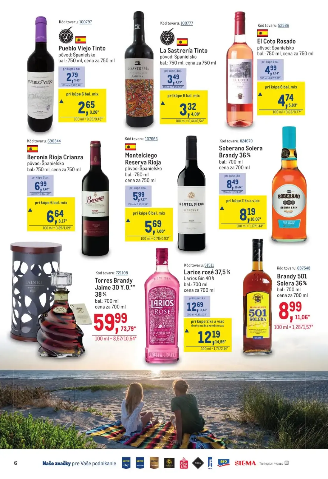 Metro leták, strana 6 z 40 — Beronia Rioja Crianza, Montelciego Reserva Rioja, El Coto Rosado
