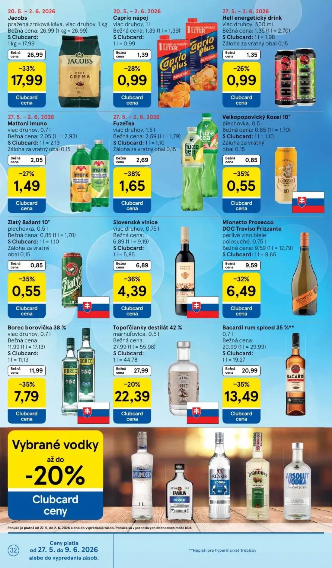Tesco leták, strana 32 z 45 — Jacobs pražená zrnková káva